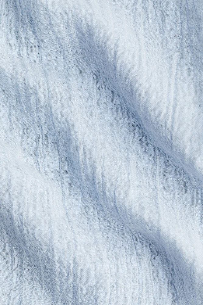 MAMA Tie-belt muslin blouse