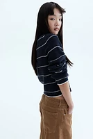 Hole-Knit Sweater