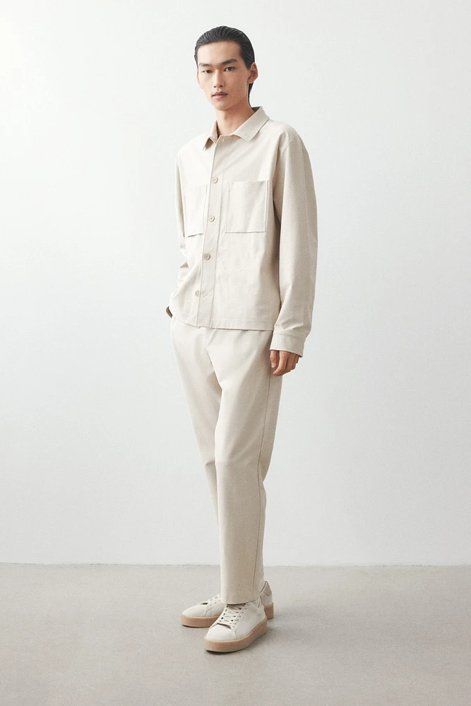 Regular-Fit Twill Overshirt