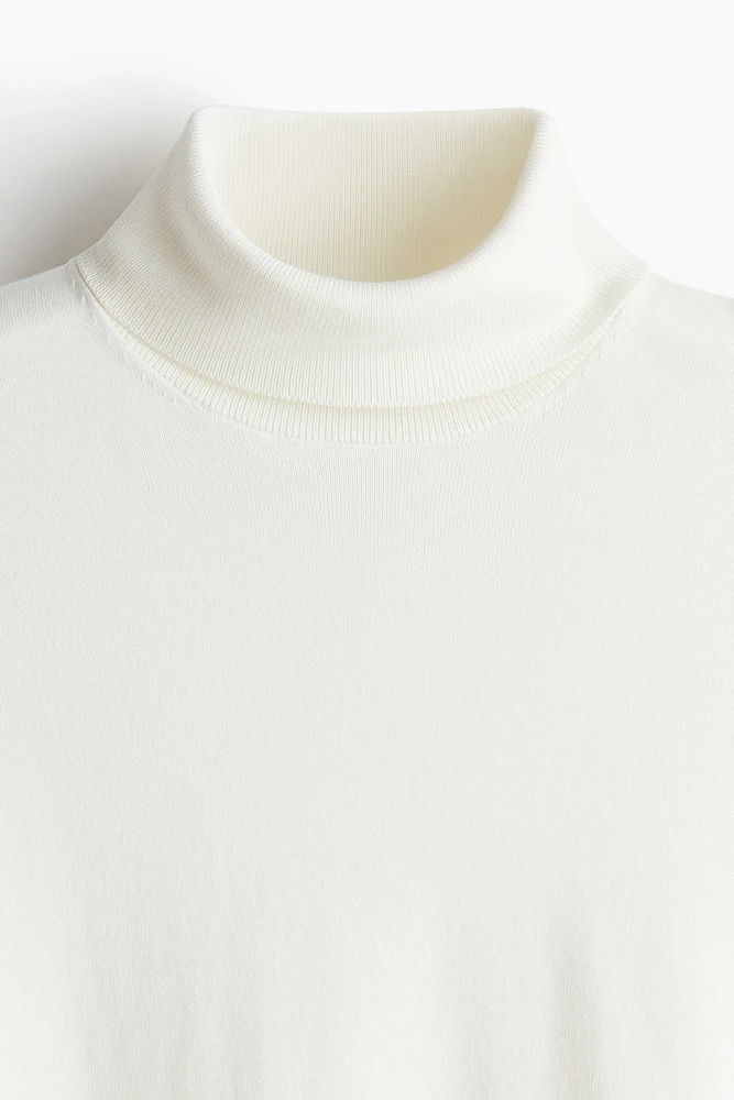 Slim Fit Fine-Knit Turtleneck Sweater