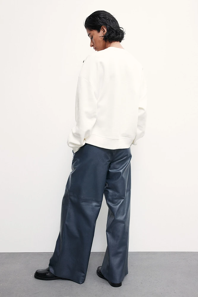 Button-Detail Sweatshirt