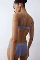 Cotton Demi Push-Up Bra