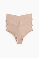 Lot de 3 culottes Hipster invisibles en coton