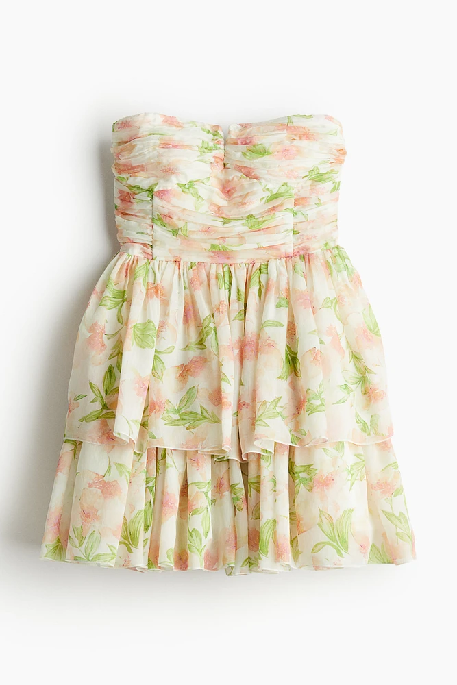 Robe bustier avec jupe évasée