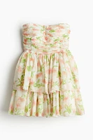 Robe bustier avec jupe évasée