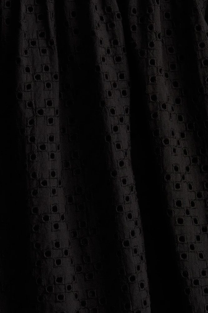 Eyelet Embroidered Mini Skirt