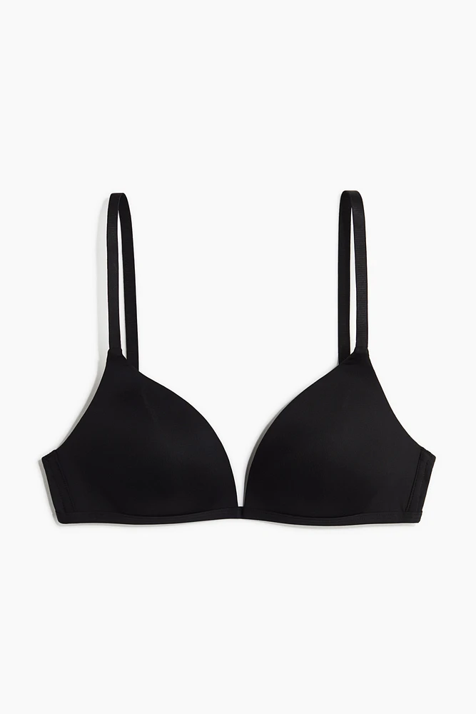 Padded Soft-Cup Microfiber Bra