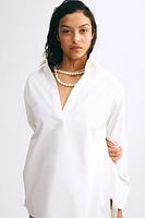 Pullover Poplin Shirt
