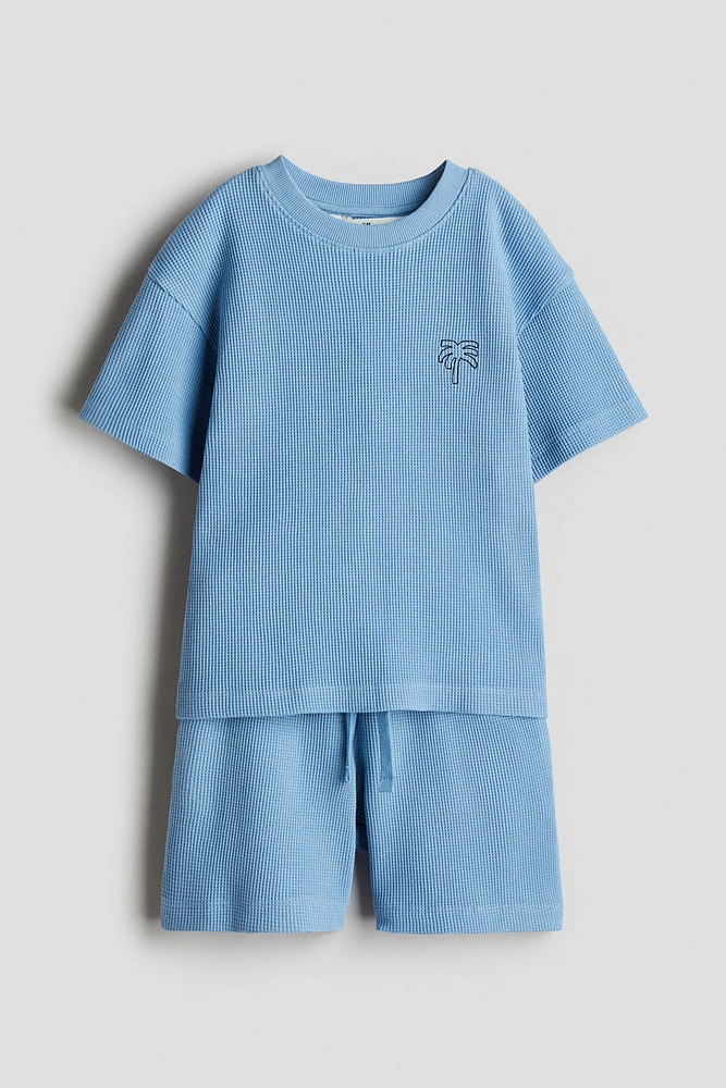 2-Piece Waffled Cotton Set