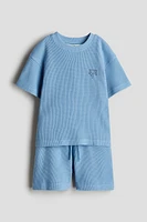 2-Piece Waffled Cotton Set