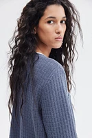 Moss-Knit Cardigan