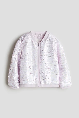 Sequined Bomber Jacket