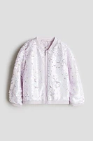 Sequined Bomber Jacket