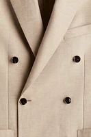 Regular-Fit Wool-Blend Double-Breasted Jacket