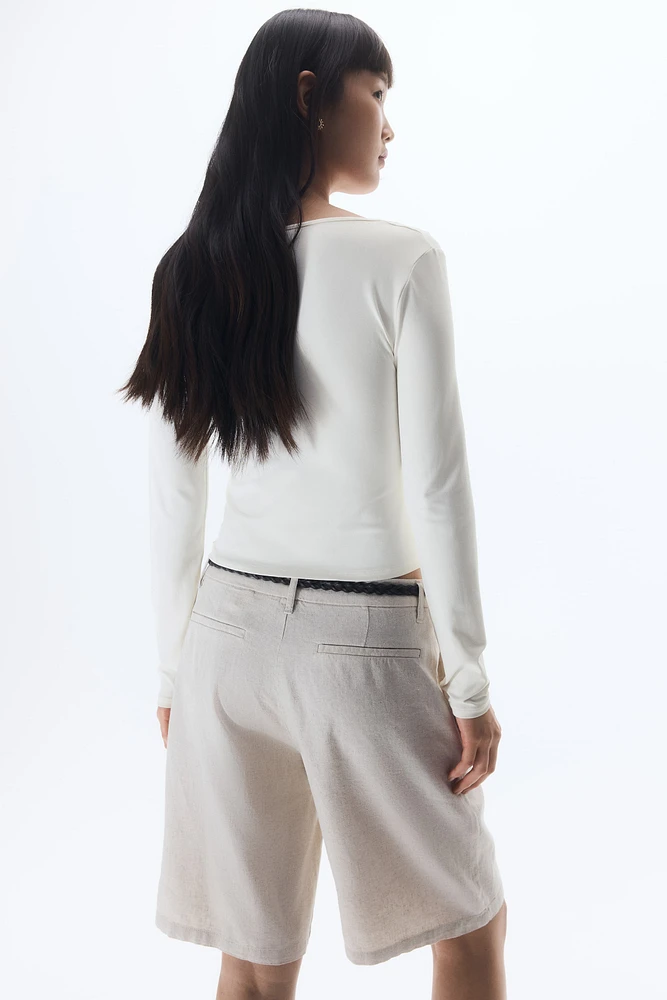 Gathered Cutout Top