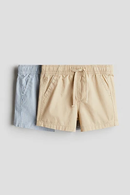 2-pack cotton shorts