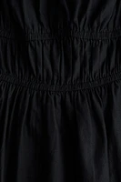 Bubble-Hem Cotton Dress