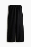 Linen-Blend Pants