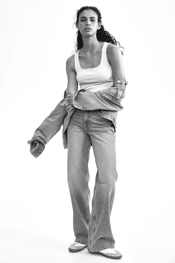 Pointelle Jersey Tank Top