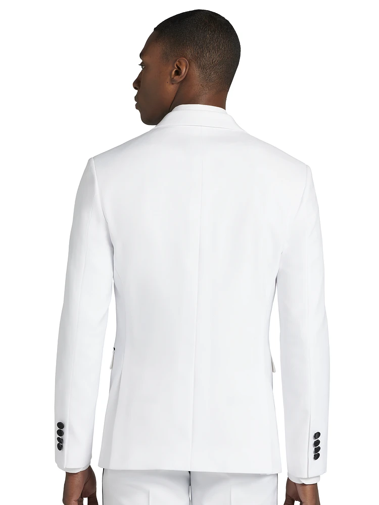 Modern Fit Satin Peak Lapel Tuxedo Jacket