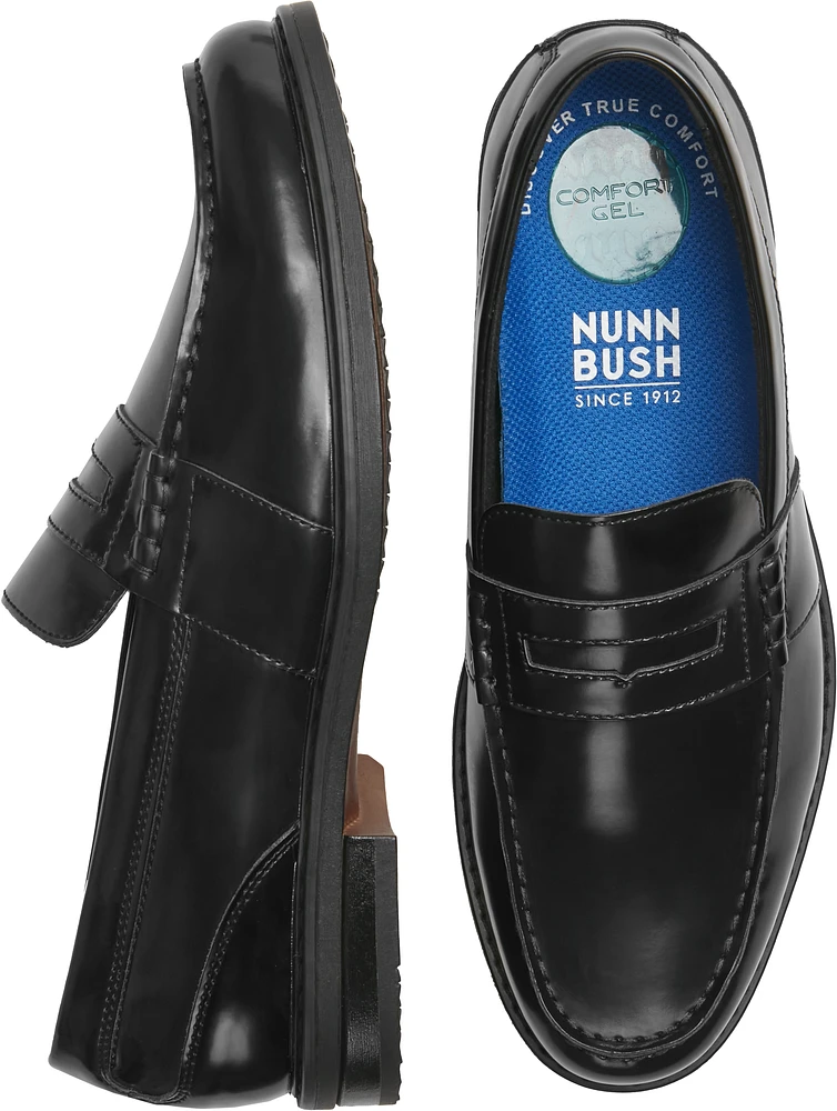 Lincoln Leather Moc Toe Penny Loafers