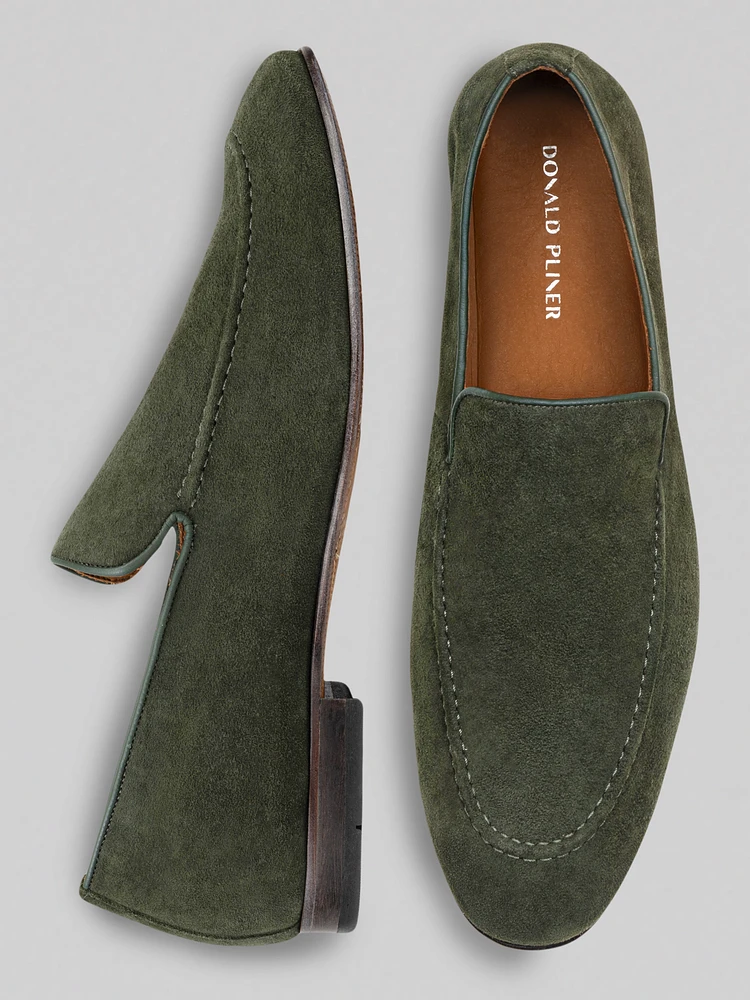 Tristan Suede Moc Toe Loafers