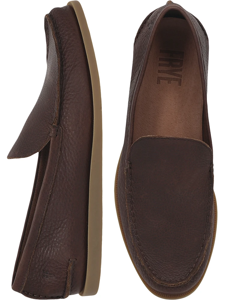Mason Leather Moc Toe Loafers