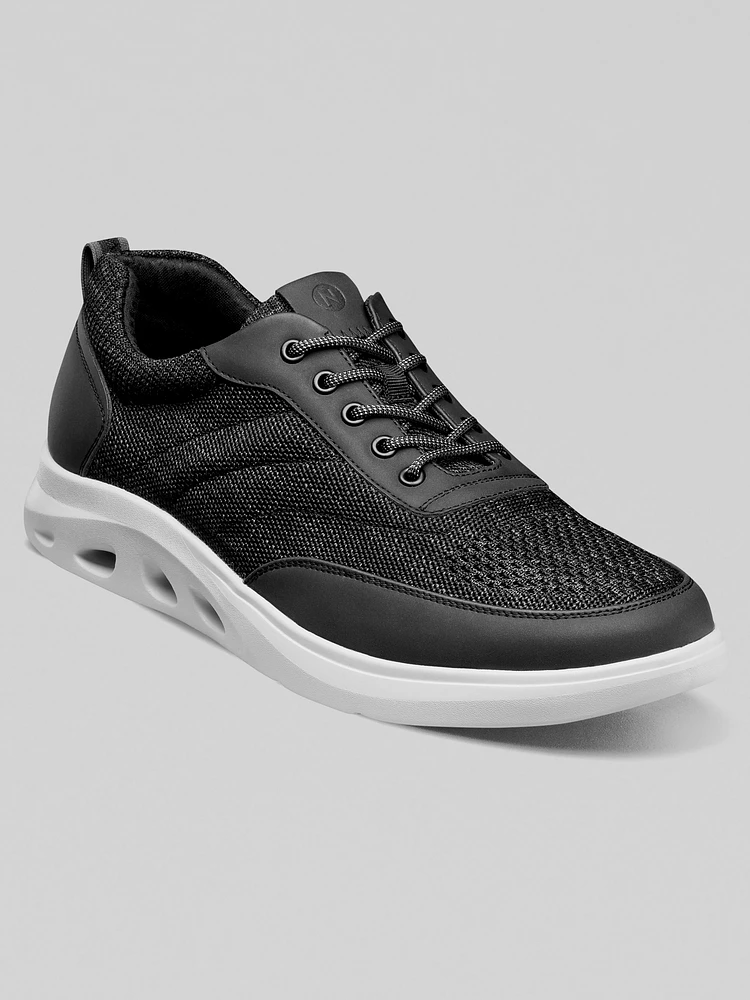 Ponte Knit Moc Toe U-Balance Lace-Up Sneakers