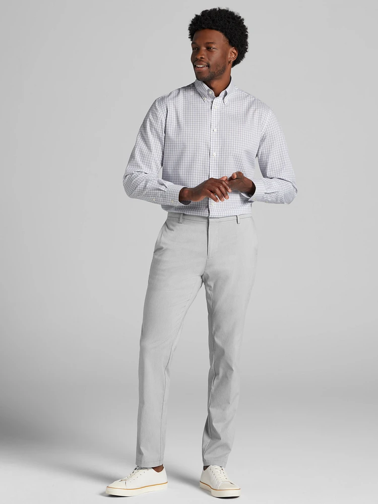 Classic Fit 100% Cotton Plaid Dress Shirt