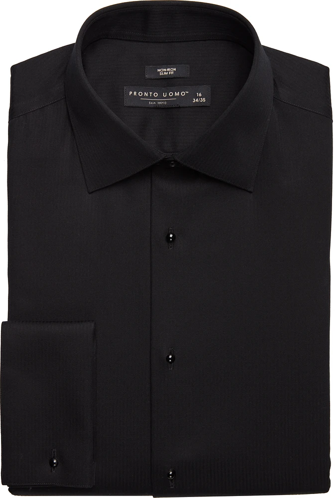Slim Fit French Cuff Tuxedo Formal Shirt