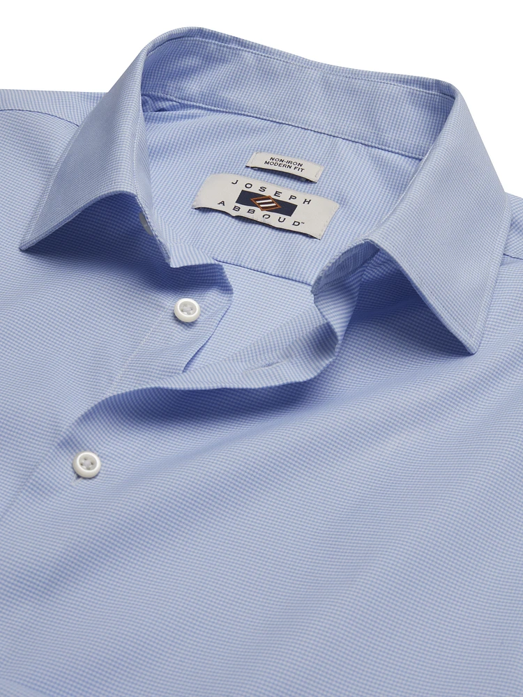 Modern Fit Wrinkle-Resistant Spread Collar Dress Shirt