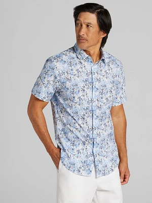 CHILLFLEX Slim Fit Performance 4-Way Stretch Button Up Shirt