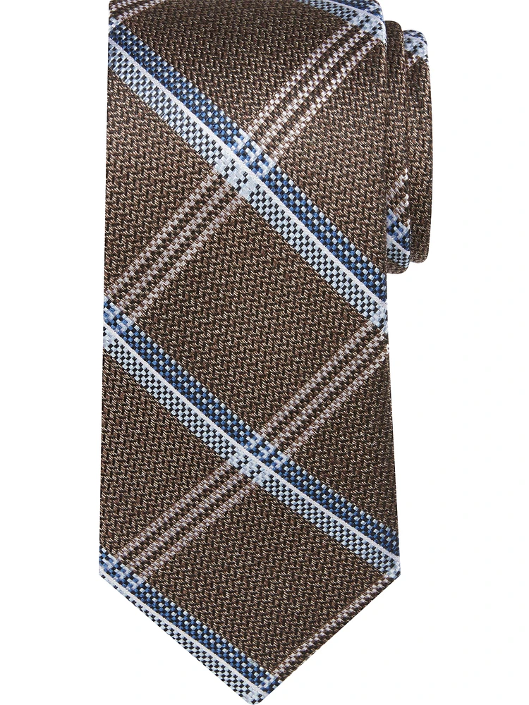 Narrow Chevron Check Tie