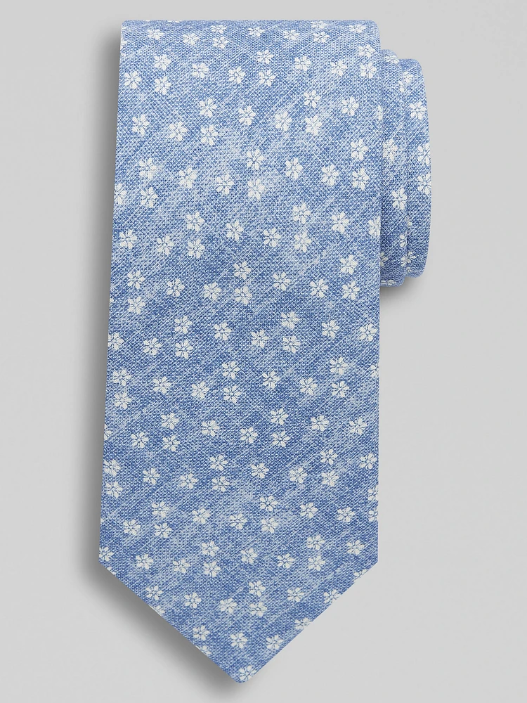 Narrow Simple Floral Tie