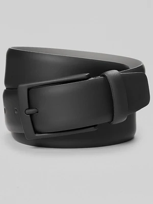 Feather Edge Matte Buckle Leather Belt
