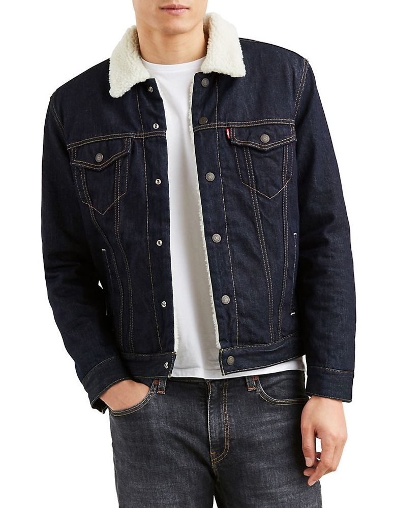 Levi's Faux Shearling Denim Trucker 