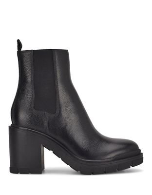 design lab chunky leather chelsea boots