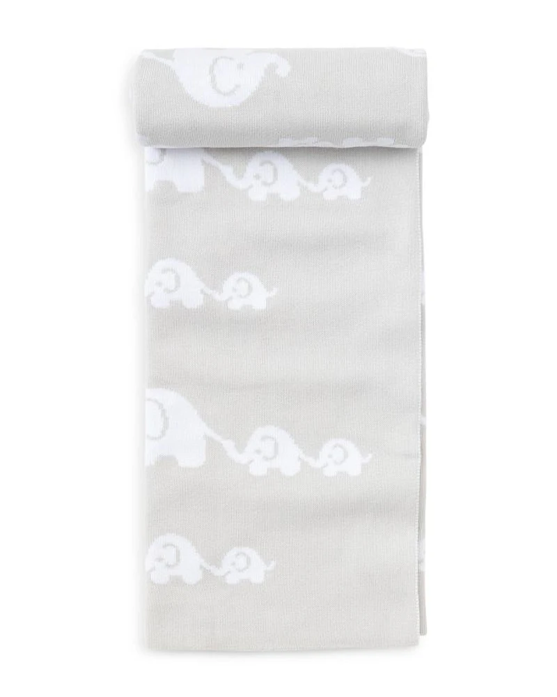 Unisex Elephant-Print Blanket - Baby
