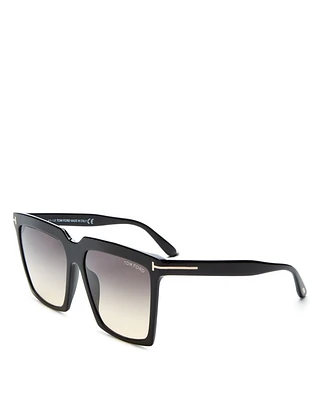 Sabrina Square Sunglasses, 58mm