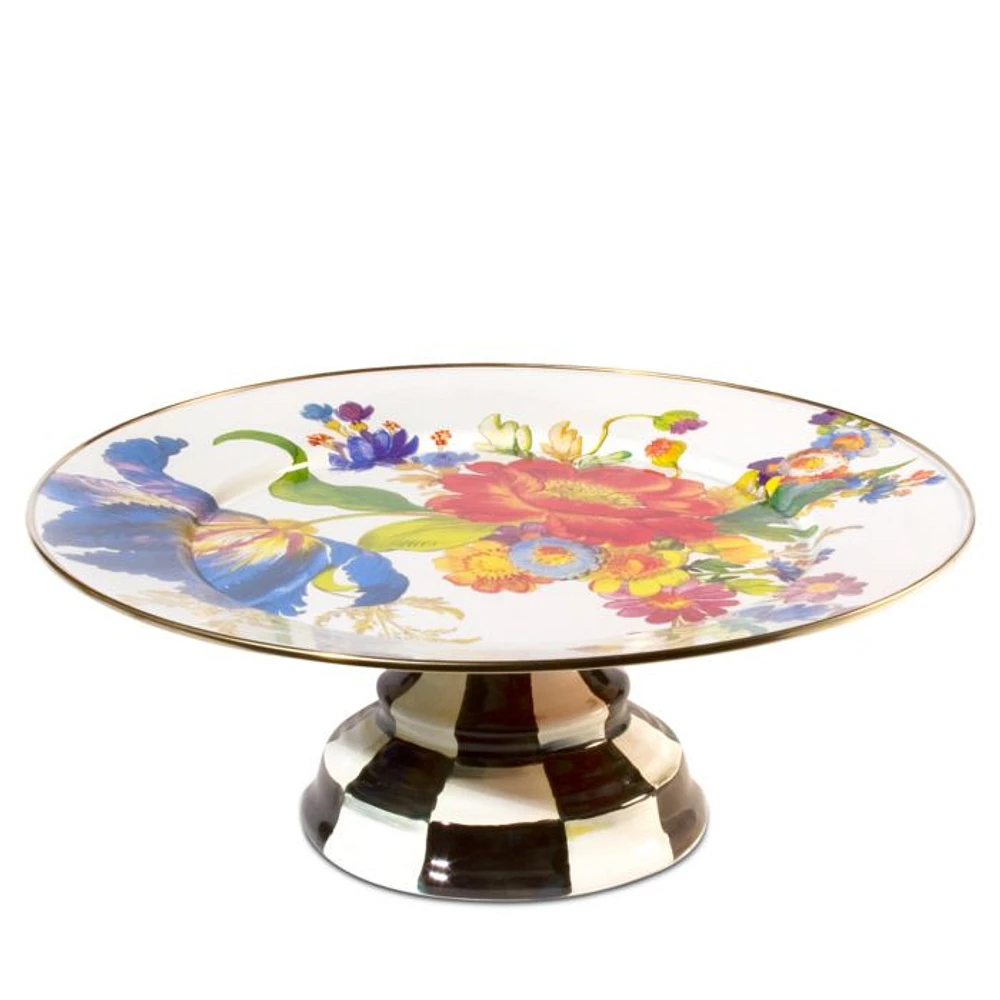 Flower Market Pedestal Platter