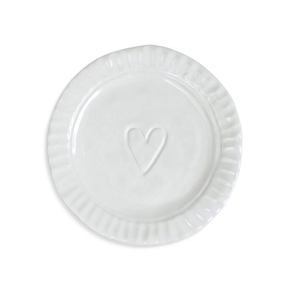 Pietra Serena Heart Plate