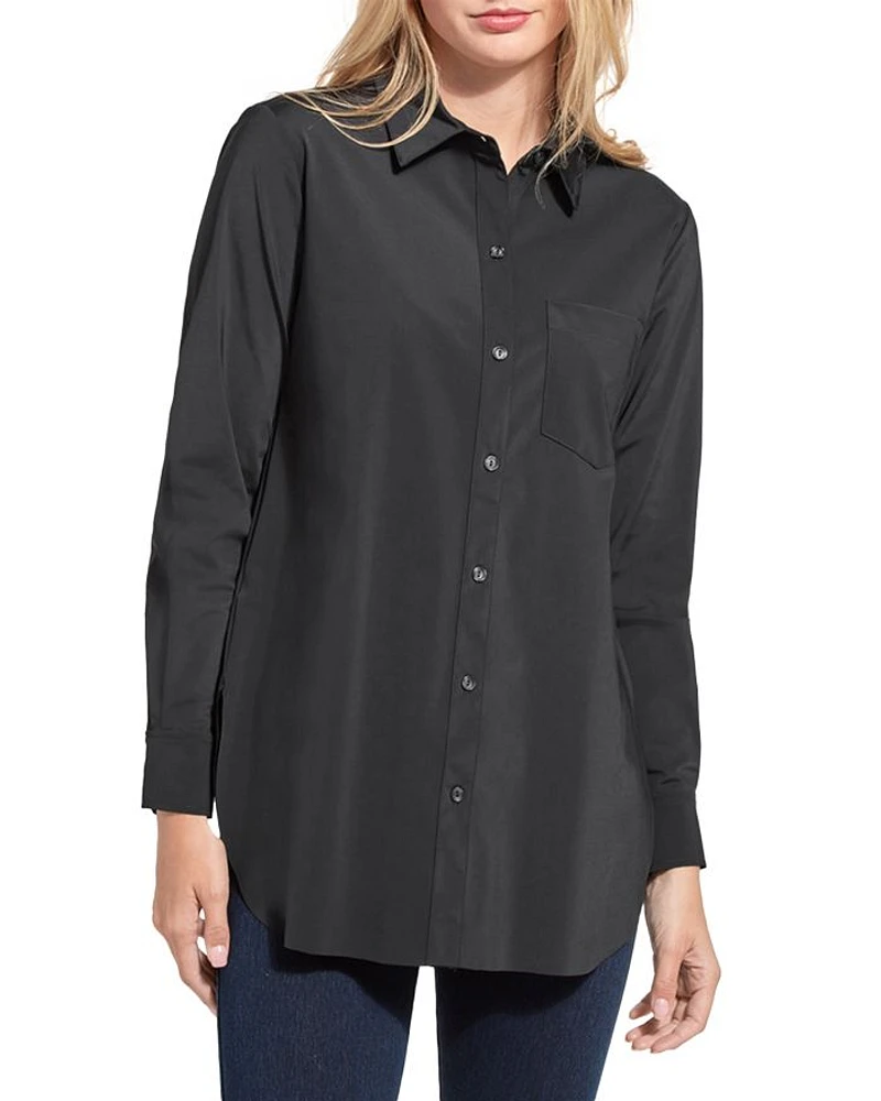 Schiffer Long Sleeve Button Down Top