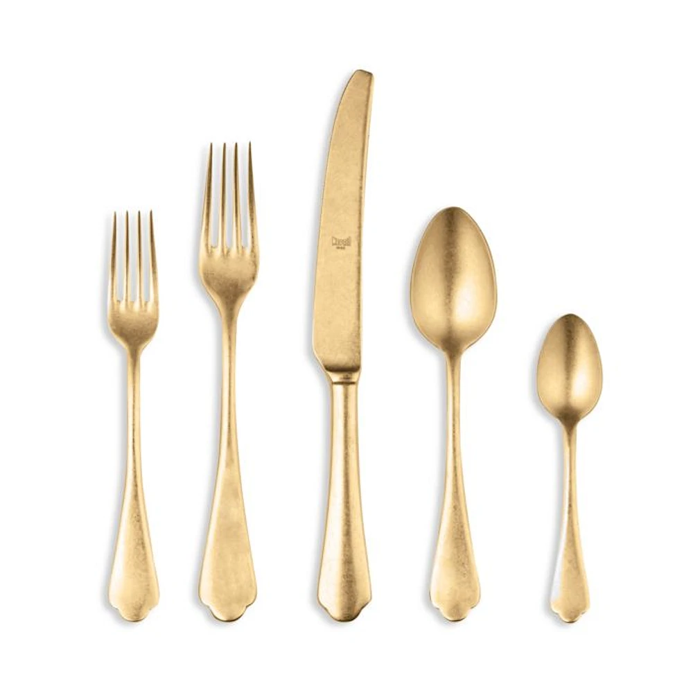 Dolce Vita Pewter Oro 5-Piece Place Setting