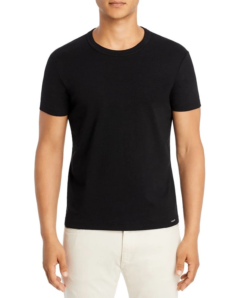 Cotton Blend Crewneck Tee