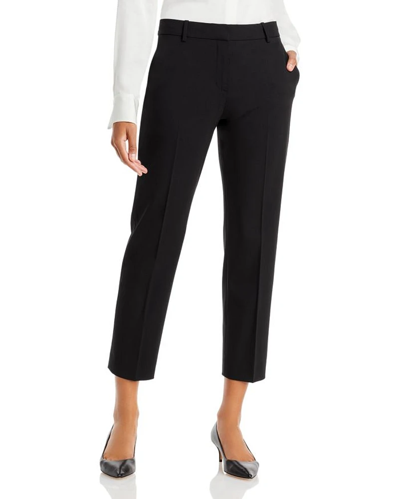Treeca Wool-Blend Cropped Pants