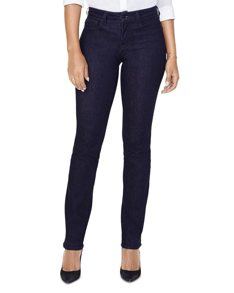 Petite Marilyn High Rise Straight Jeans Quinn