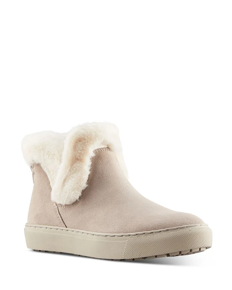 Women's Duffy Polar Plush Waterproof Suede Booties