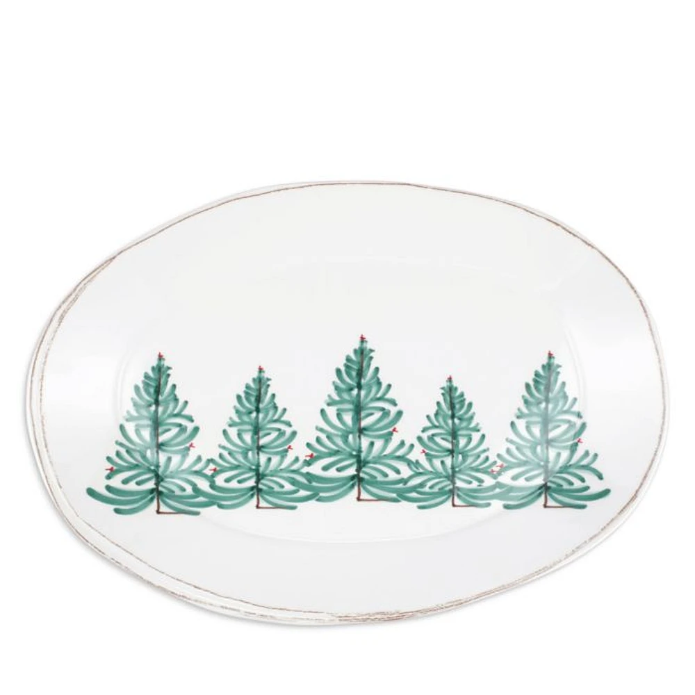 Melamine Lastra Holiday Oval Platter