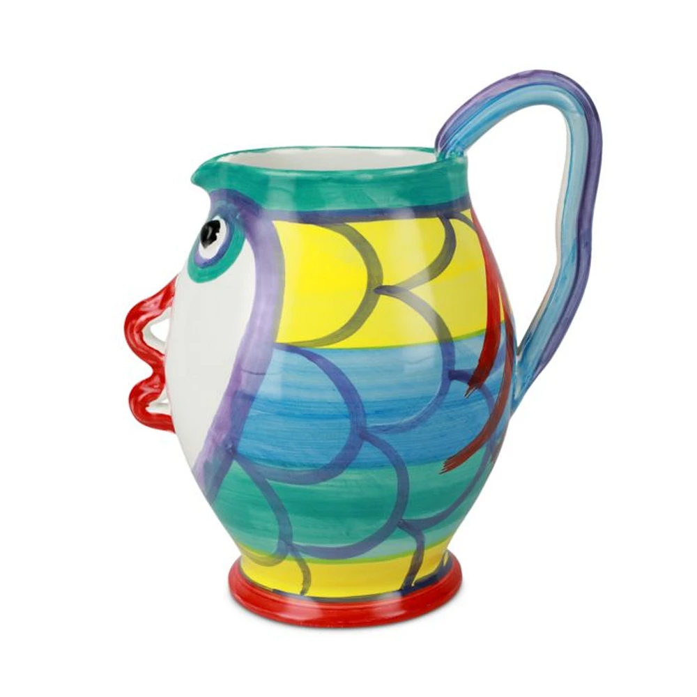 Pesci Colorati Figural Large Pitcher