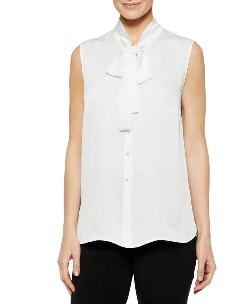 Tie Neck Sleeveless Top